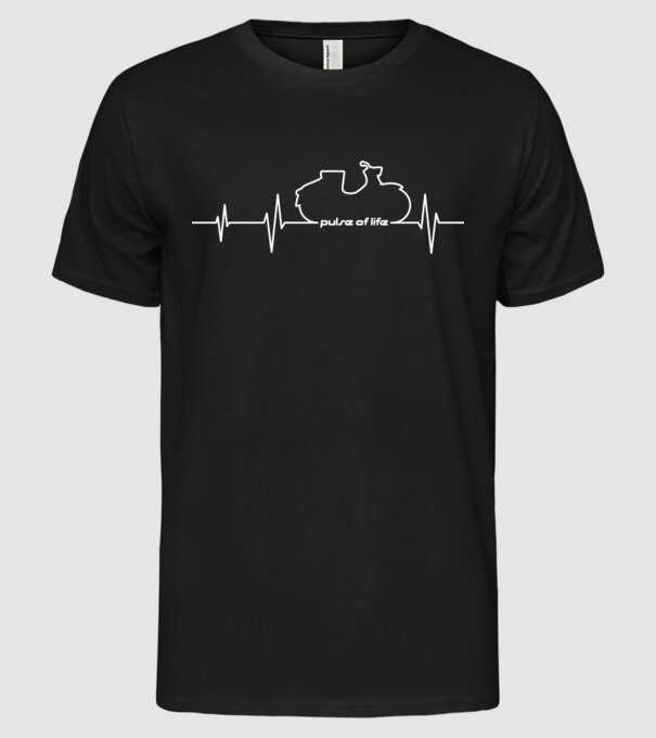 Simson KR50 EKG - Pulse of Life minta fekete pólón