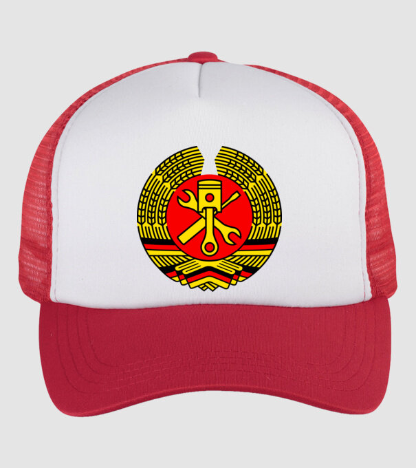 NDK DDR Műhely Tuning Címer (3s csak) minta fehér/piros pólón