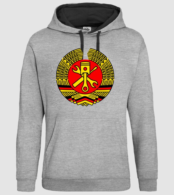 NDK DDR Műhely Tuning Címer (3s csak) minta szürke pólón