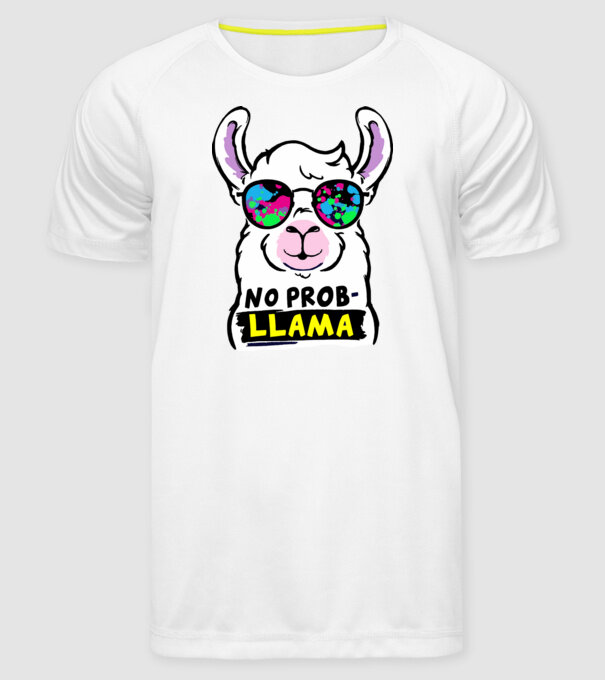 no probllama minta fehér pólón