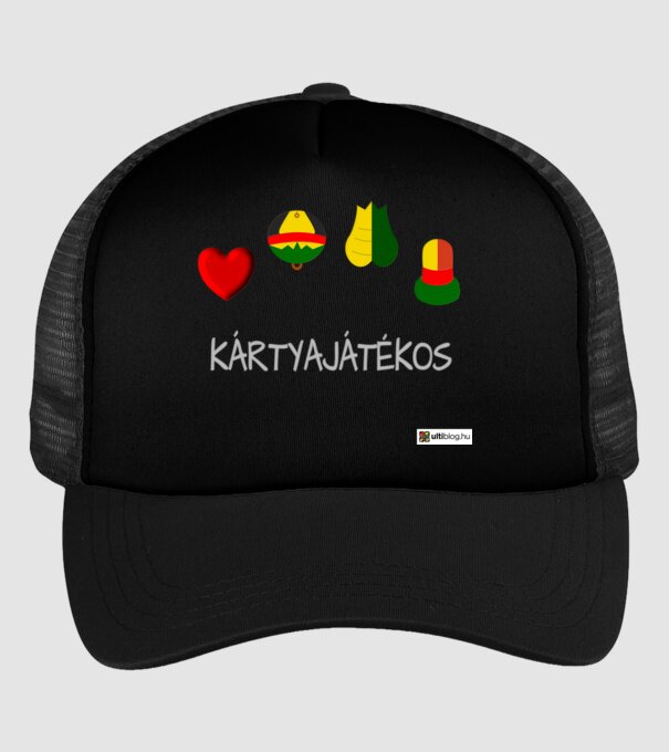 kártyajátékos #1 minta fekete pólón