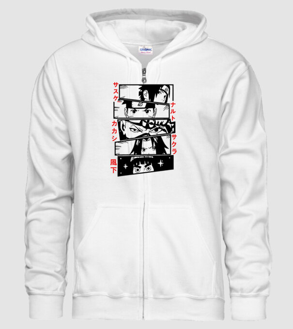 Naruto Akatsuki Itachi Sasuke minta fehér pólón
