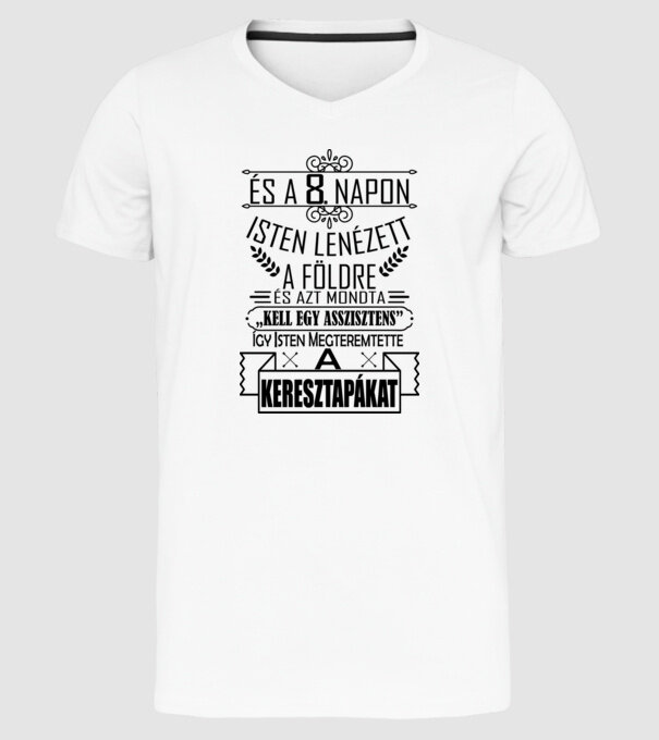 Isten nem figyelhet mindenre.. minta fehér pólón