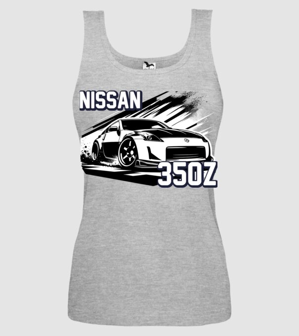 Nissan 350z minta szürke pólón