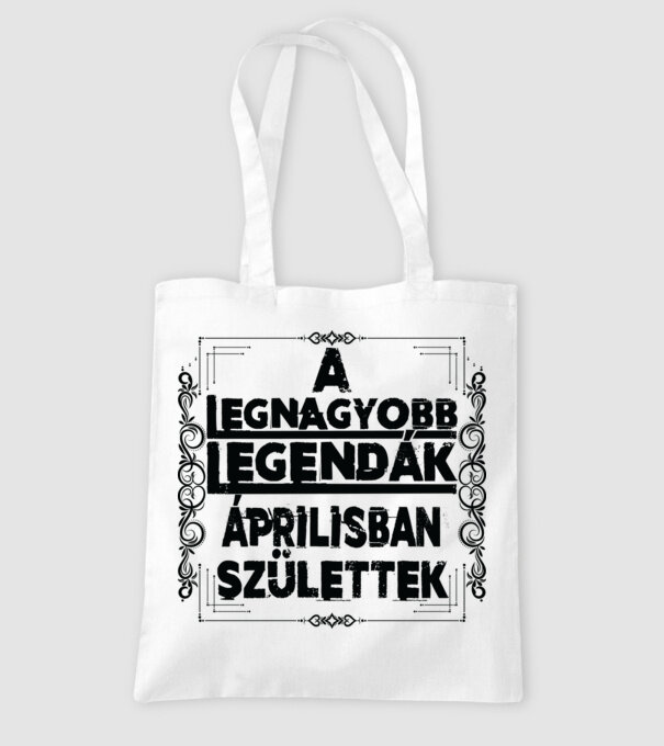 A legnagyobb legendák áprilisban minta fehér pólón