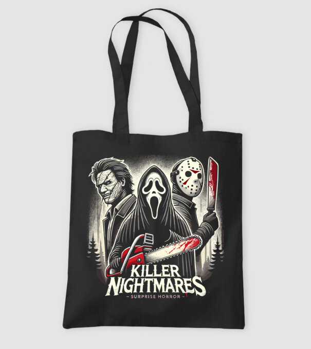 killer minta fekete pólón