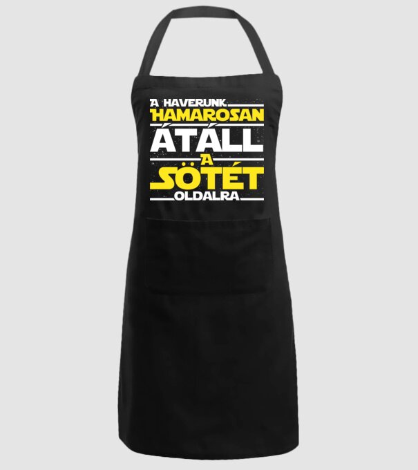 Lényegbúcsú - A sötét oldal (csapat) minta fekete pólón