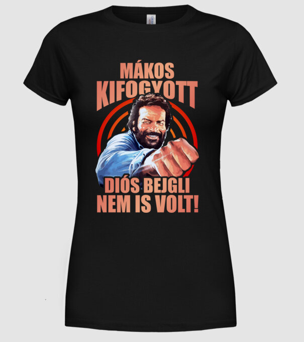 Karácsonyi bud spencer minta fekete pólón