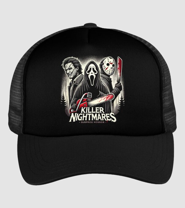 killer minta fekete pólón