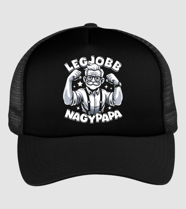 Legjobb nagypapa minta fekete pólón