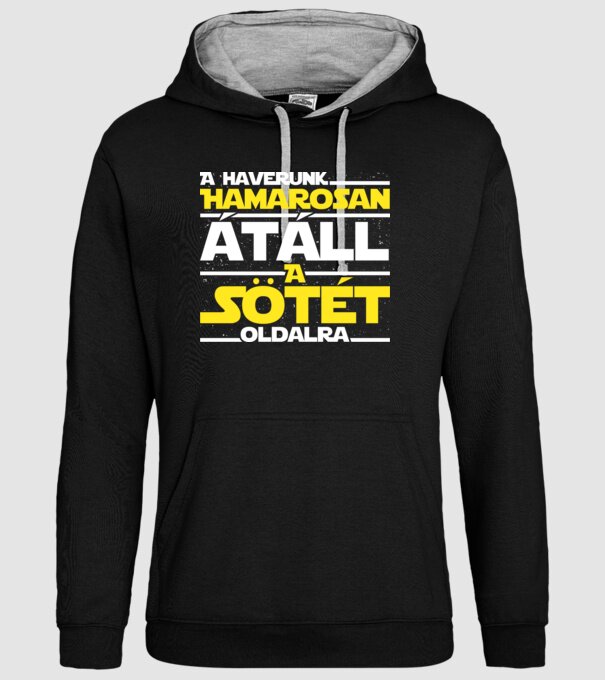 Lényegbúcsú - A sötét oldal (csapat) minta fekete pólón