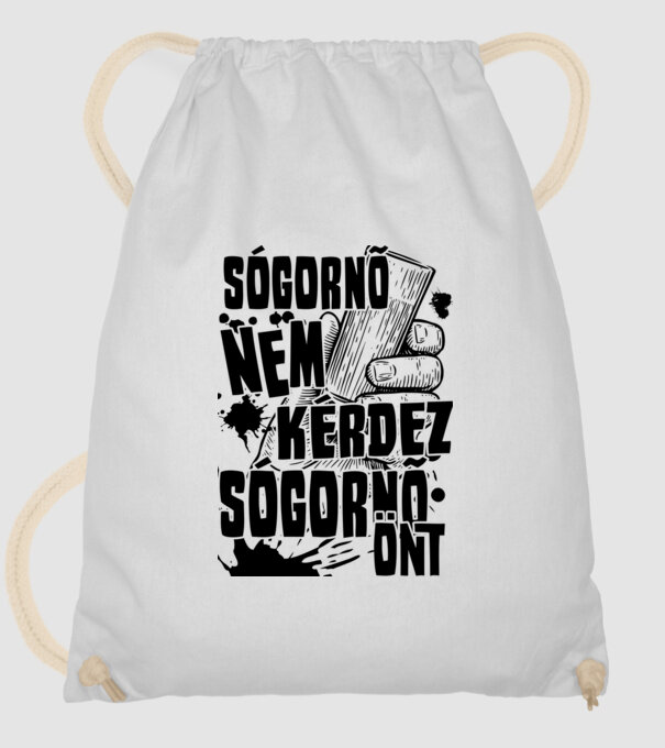 Sógornő önt minta fehér pólón