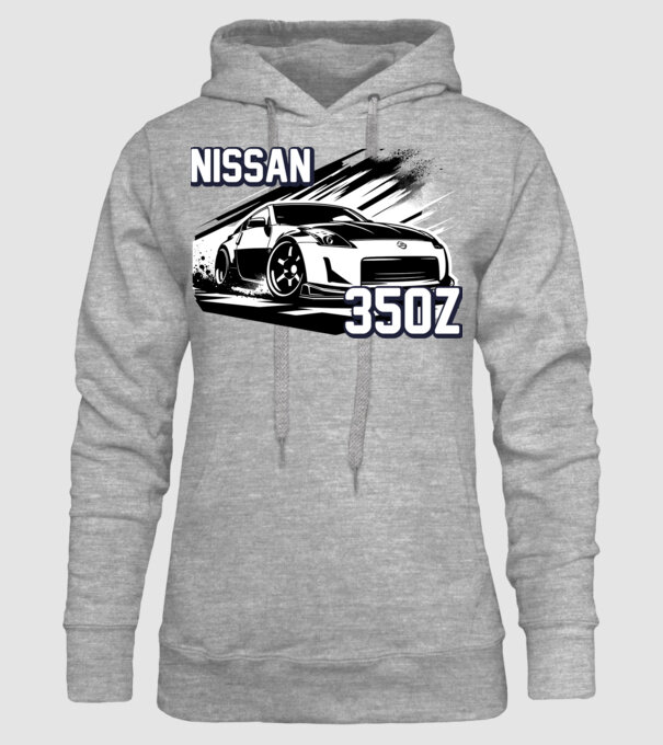 Nissan 350z minta szürke pólón