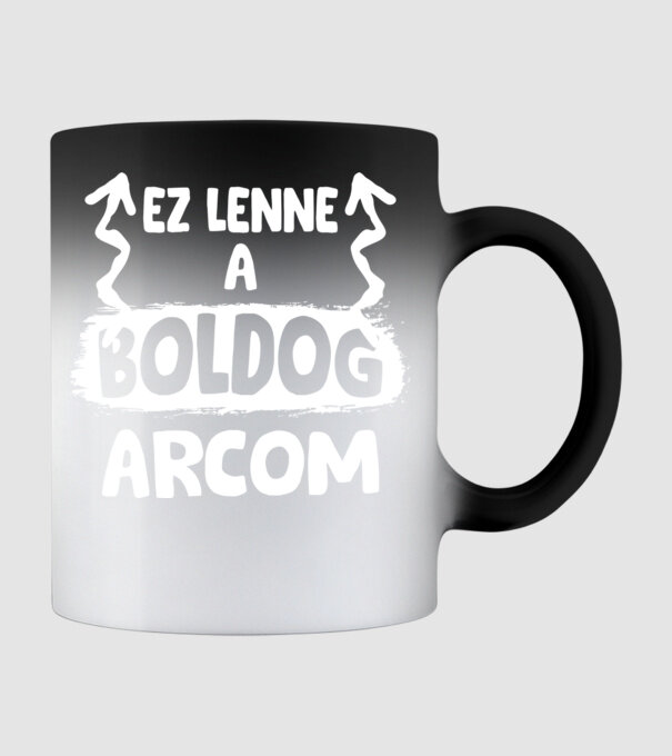 Ez lenen a boldog arcom minta fekete pólón