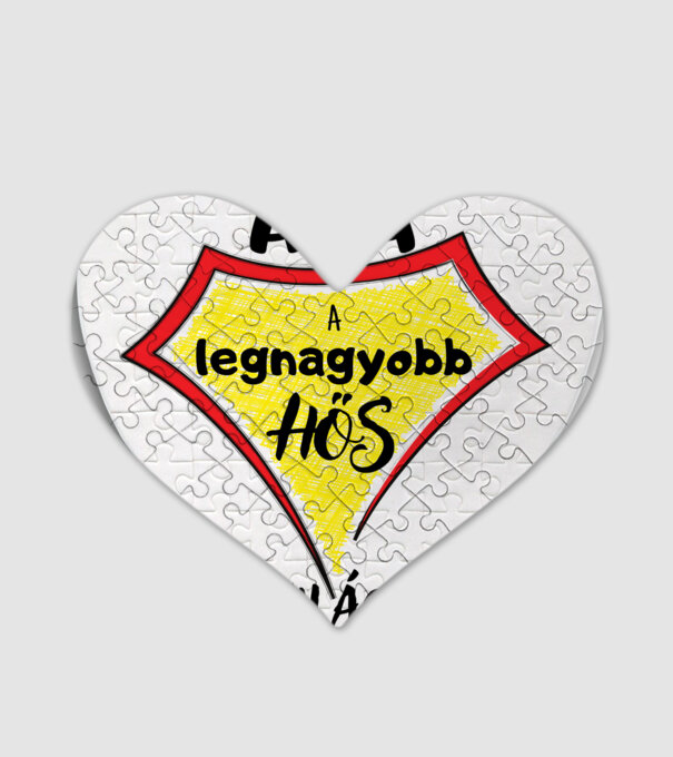 APA a legnagyobb hős a világon minta fehér pólón
