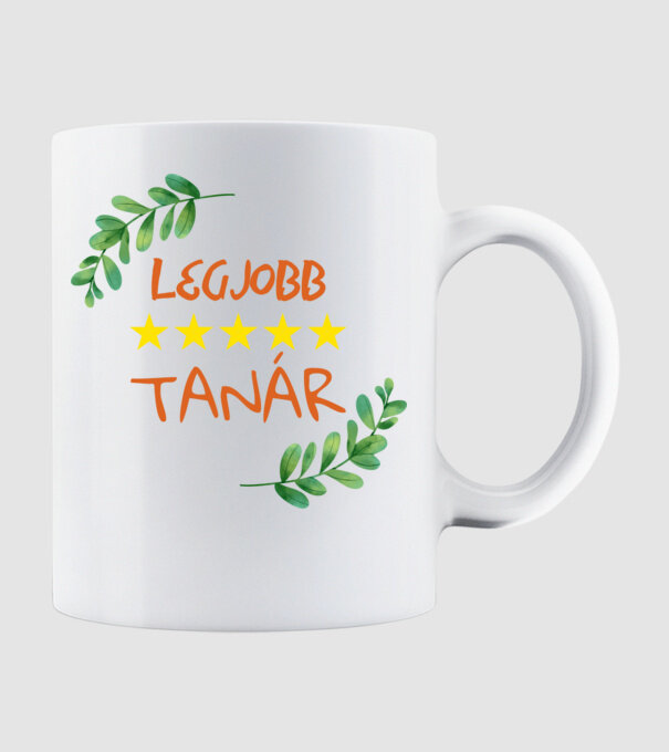 LEGJOBB tanár - női minta fehér pólón