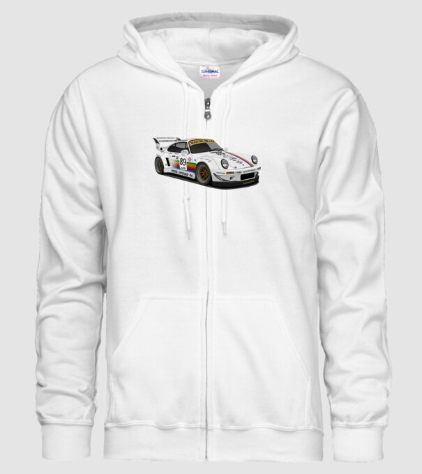 Porsche 911 RWB Apple minta fehér pólón