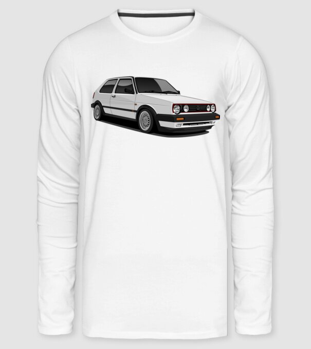 Volkswagen Golf II GTI minta fehér pólón
