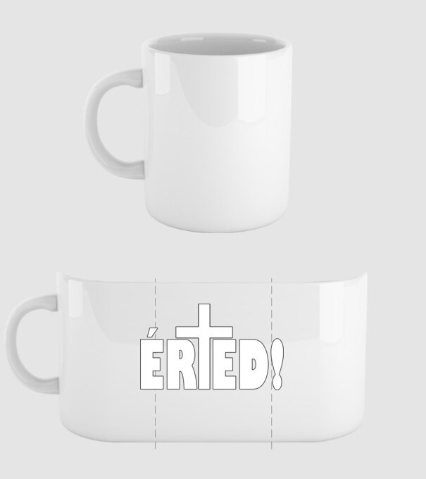 ÉRTED minta fehér pólón