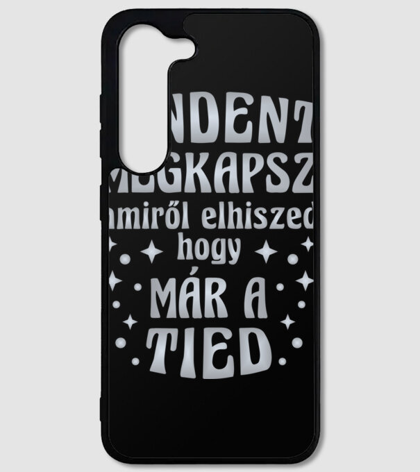 Mindent megkapsz, amiről elhiszed, hogy már a tied. e minta fekete pólón