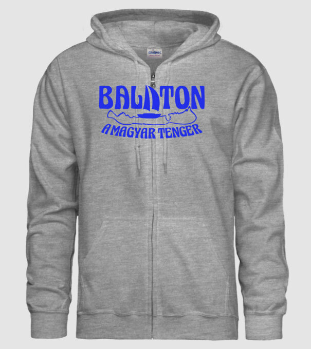 Balaton a magyar tenger (színezhető) minta szürke pólón