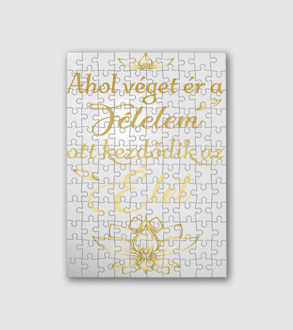 Ahol véget ér a félelem, ott kezdődik az élet minta fehér pólón