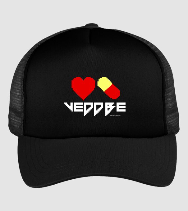VEDDBE minta fekete pólón