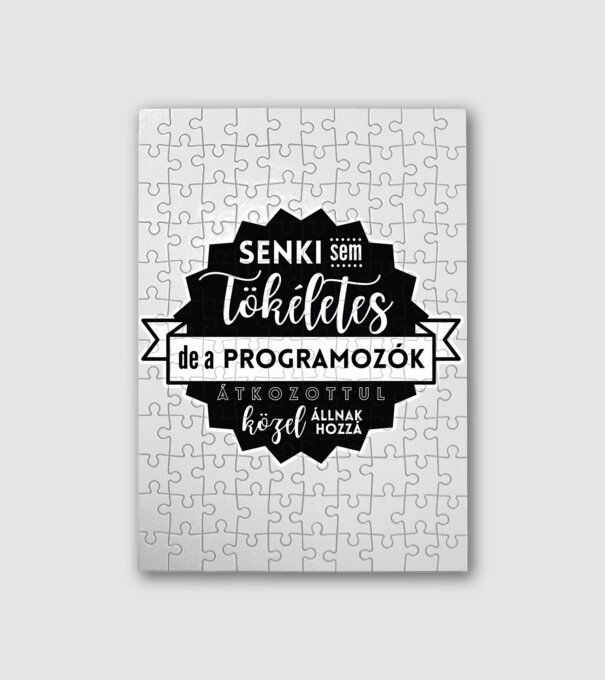 Senki sem tökéletes, de a programozók átkozottul közel állnak hozzá minta fehér pólón