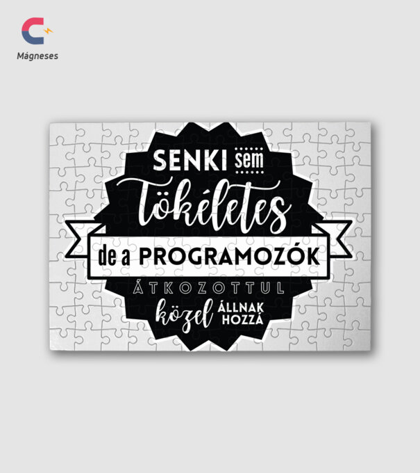Senki sem tökéletes, de a programozók átkozottul közel állnak hozzá minta fehér pólón