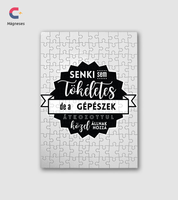 Senki sem tökéletes, de a gépészek átkozottul közel állnak hozzá minta fehér pólón