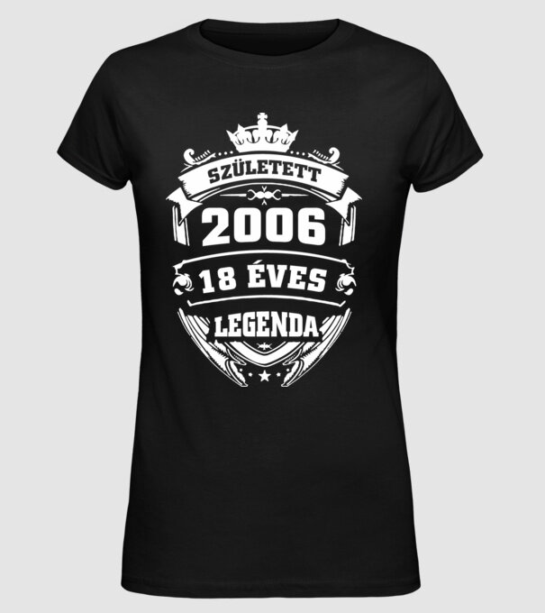 2006 minta fekete pólón