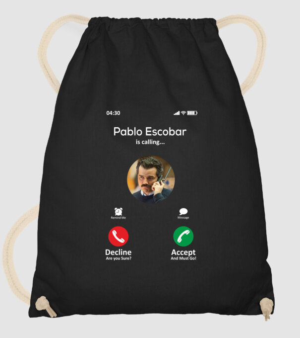 Escobar calling 2 minta fekete pólón