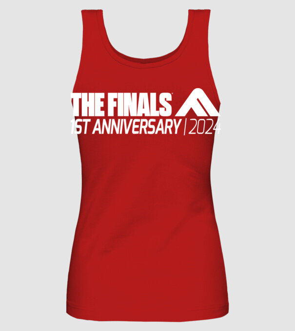 The Finals Anniversary 2024 BACK minta piros pólón
