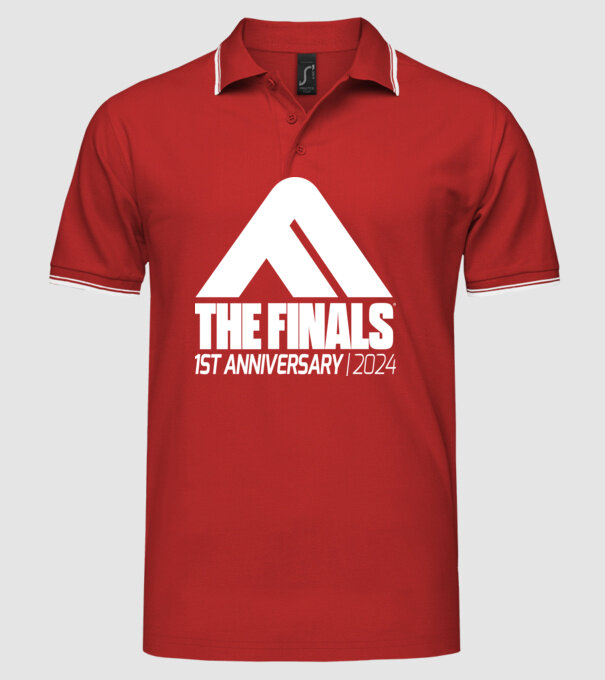 The Finals Anniversary FRONT minta piros pólón