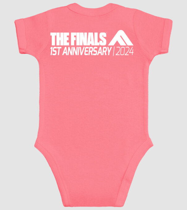 The Finals Anniversary 2024 BACK minta rózsaszín pólón