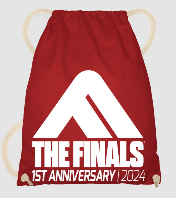 The Finals Anniversary FRONT minta piros pólón