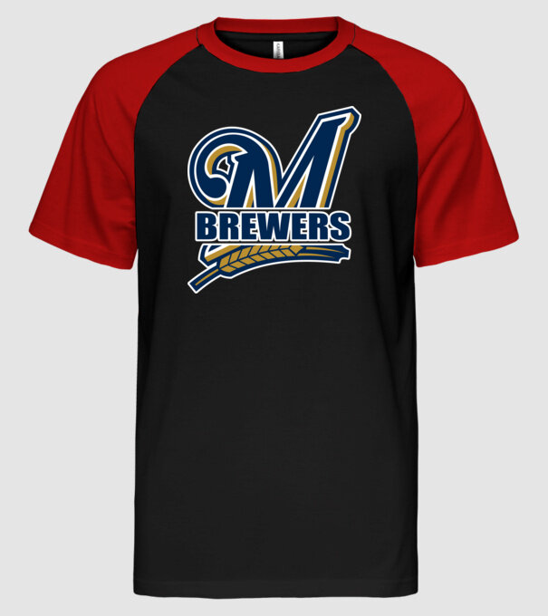 Brewers 1 minta fekete/piros pólón