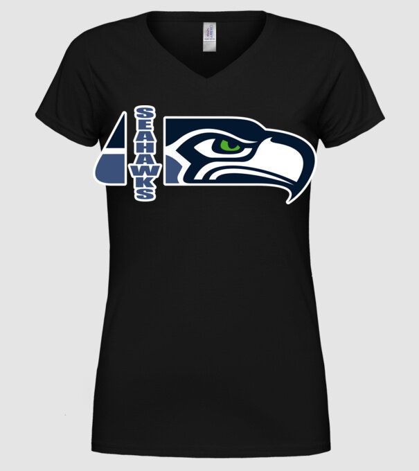Seahawks 1 minta fekete pólón