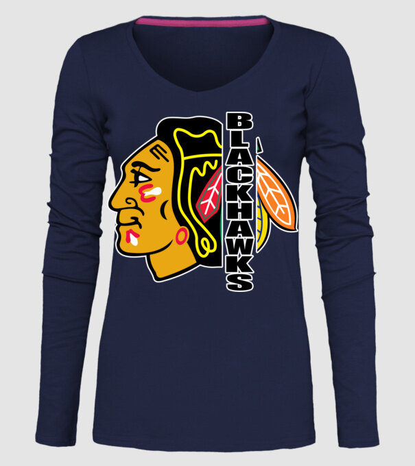 Chicago Blackhawks 1 minta sötétkék pólón