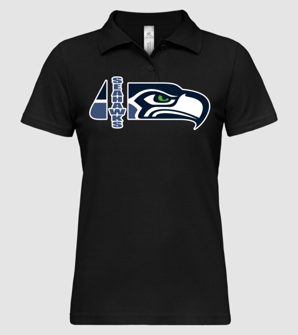 Seahawks 1 minta fekete pólón