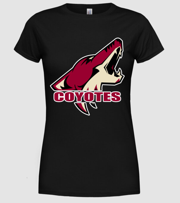 Coyotes 1 minta fekete pólón