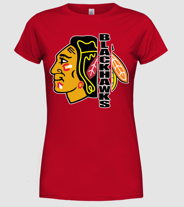 Chicago Blackhawks 1 minta piros pólón
