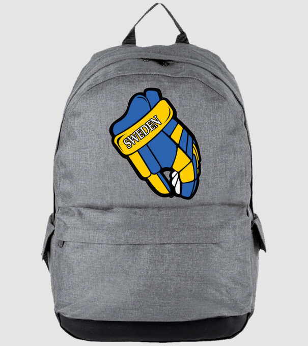 Hoki kesztyű SWE minta szürke pólón