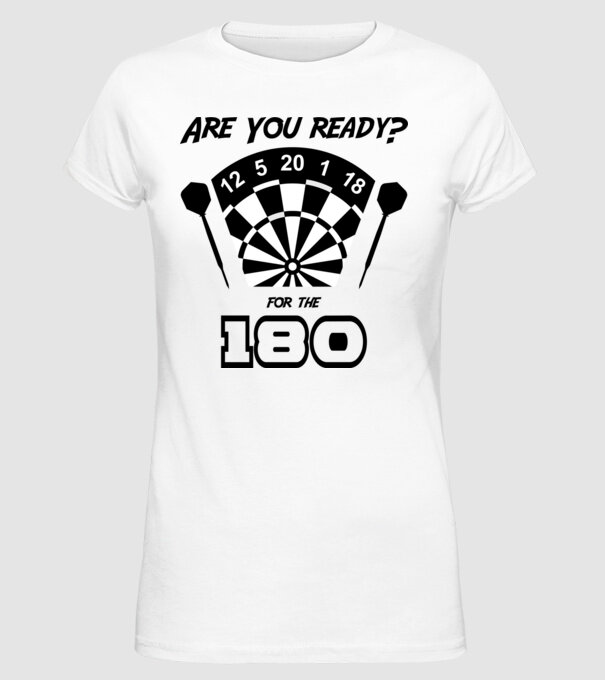 Darts 1 minta fehér pólón