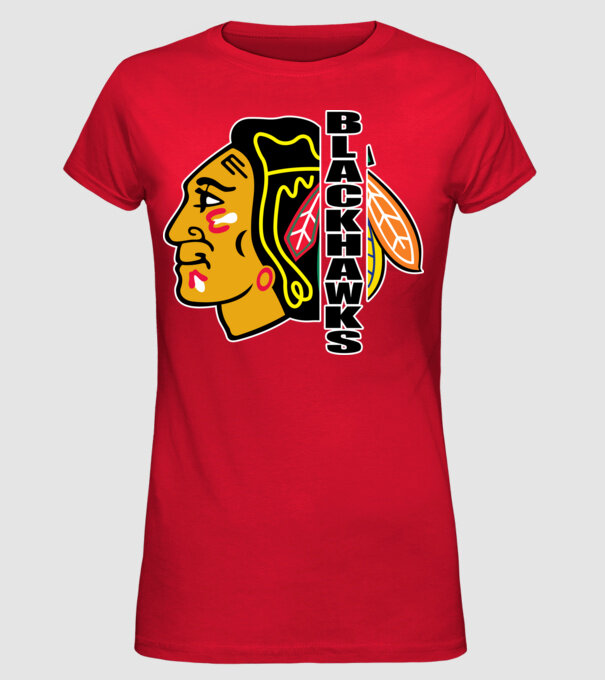 Chicago Blackhawks 1 minta piros pólón