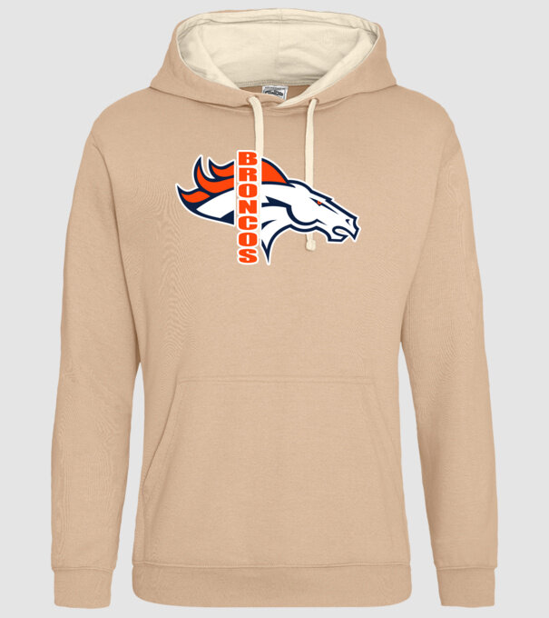 Broncos 1 minta homokszín pólón