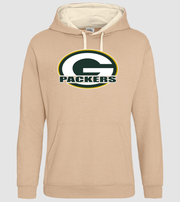 Packers 1 minta homokszín pólón
