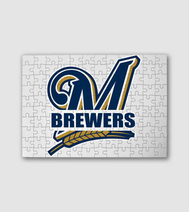 Brewers 1 minta fehér pólón