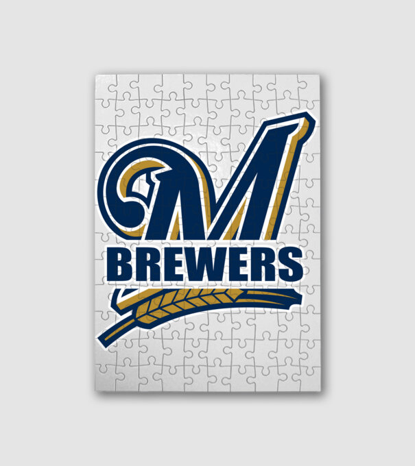 Brewers 1 minta fehér pólón