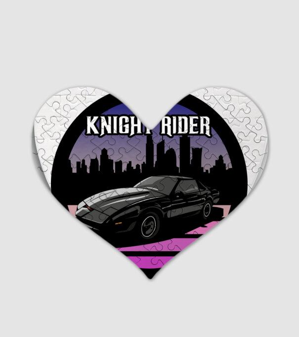 Knight Rider 1 minta fehér pólón